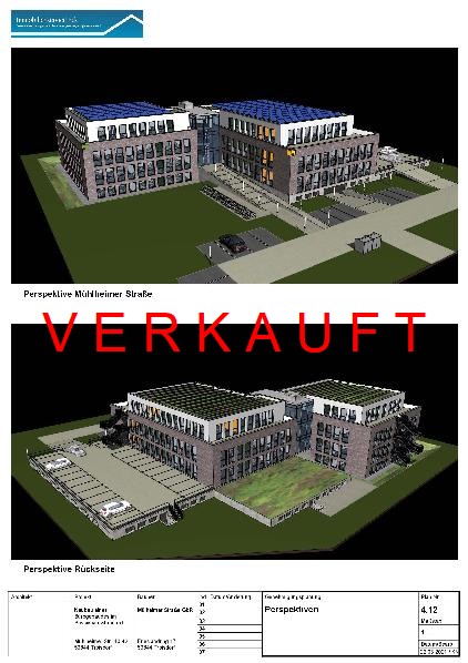 GreenBuilding KFW 40EE – Büro-/Praxiscarré – BAUGENEHMIGUNG vorhanden – beste Lage Troisdorf …